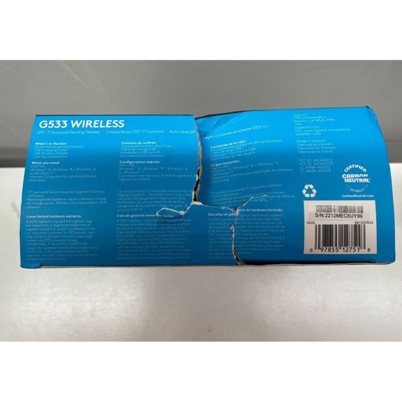 Logitech G533 Wireless DTS 7.1 Surround Gaming Headset - Picture 4 of 9